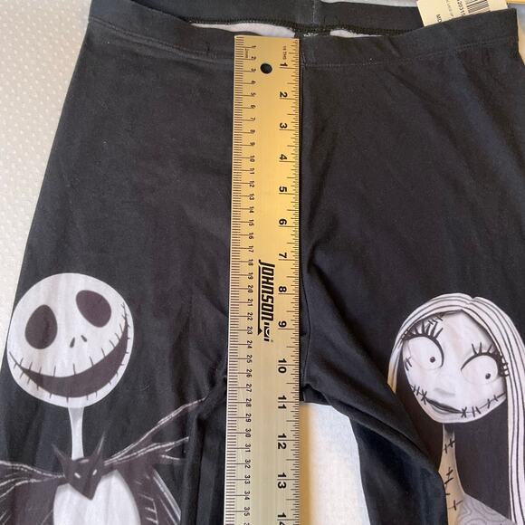 Disney Women Leggings size M Black Tim Burton’s The Nightmare Before Christmas - Picture 5 of 11